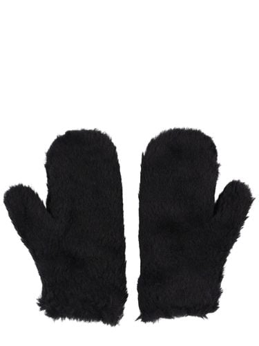 Ombrato Wool Blend Teddy Gloves W/ Strap - MAX MARA - Modalova