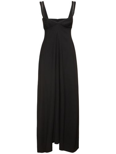 Wool Blend Crepe Long Dress - CARVEN - Modalova