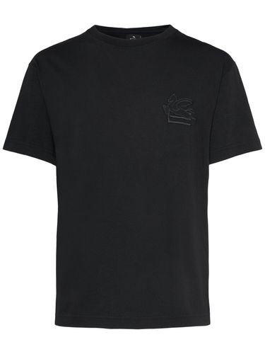 T-shirt Aus Baumwolle Mit Logo - ETRO - Modalova