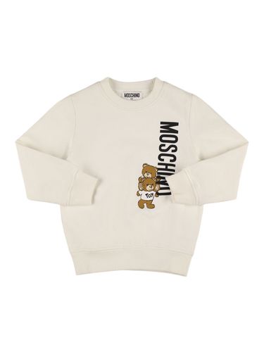 Sudadera De Felpa De Algodón - MOSCHINO - Modalova