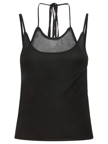 Layered Knit Halter Tank Top - ST.AGNI - Modalova