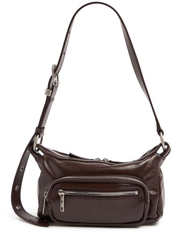 Borsa Hobo Mini Outpocket In Pelle Lucida - MARGE SHERWOOD - Modalova