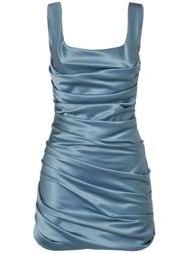 Silk Satin Draped Mini Dress - GIUSEPPE DI MORABITO - Modalova