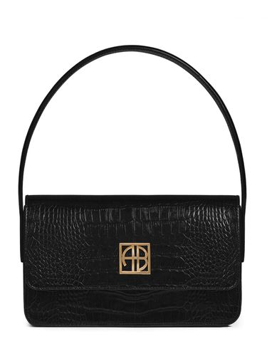 Elly Croc Embossed Leather Shoulder Bag - ANINE BING - Modalova