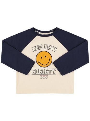 Camiseta De Jersey De Algodón Estampada - THE NEW SOCIETY - Modalova