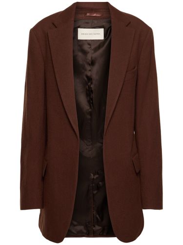 Blur Wool Blend Blazer - DRIES VAN NOTEN - Modalova