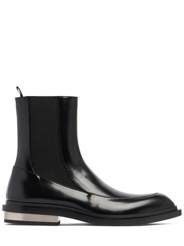 Shiny Leather Ankle Boots - JIL SANDER - Modalova