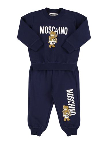 Sudadera Y Pantalones De Jersey De Algodón - MOSCHINO - Modalova