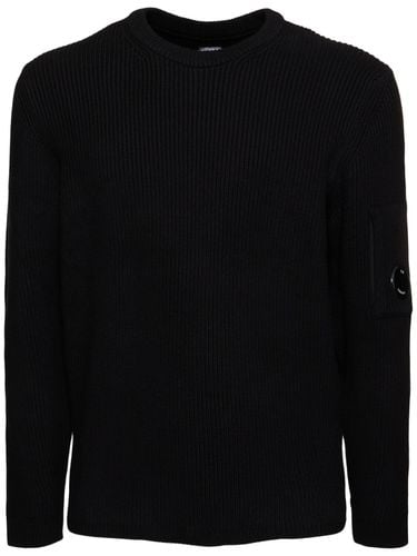 Full Rib Crew Neck Knit Sweatshirt - C.P. COMPANY - Modalova