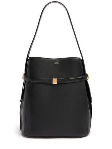 Belted Palmellata Leather Bucket Bag - TOTEME - Modalova