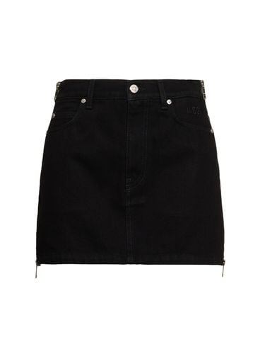 Denim Mini Skirt - MSGM - Modalova