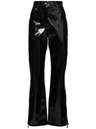 Patent Straight Pants - MSGM - Modalova