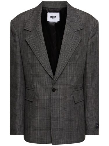 Single Breast Wool Jacket - MSGM - Modalova