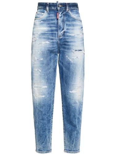 S Stretch High Rise Straight Jeans - DSQUARED2 - Modalova