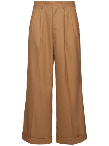 Pleated Wool Blend Pants - JUNYA WATANABE - Modalova