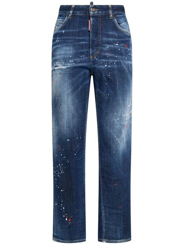 Jeans Dritti Vita Alta Boston - DSQUARED2 - Modalova