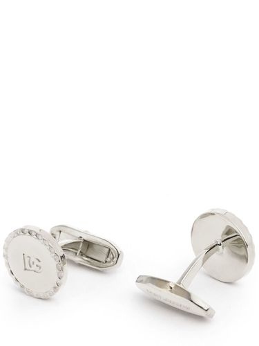 Dg Pleated Cufflinks - DOLCE & GABBANA - Modalova