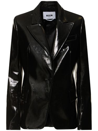 Chaqueta De Charol - MSGM - Modalova