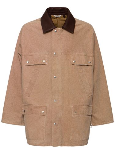 Washed Organic Cotton Hunting Jacket - AURALEE - Modalova