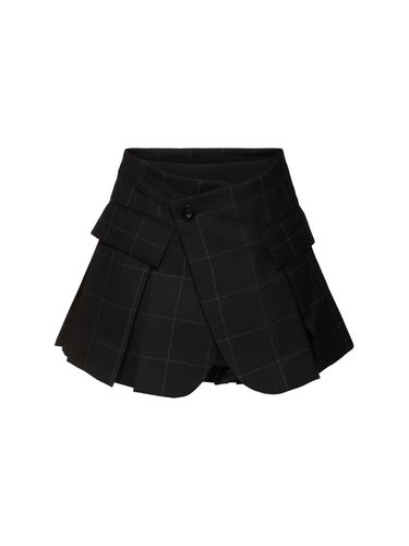 Windowpane Shorts - SACAI - Modalova