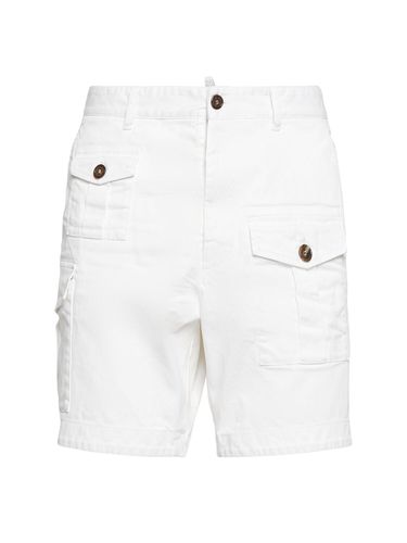 Shorts Cargo De Algodón Stretch - DSQUARED2 - Modalova