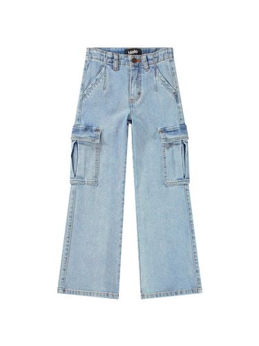 Pantalones Cargo De Denim De Algodón - MOLO - Modalova