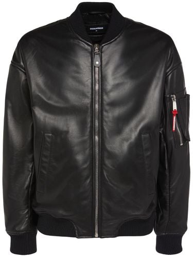 Bomber In Pelle - DSQUARED2 - Modalova