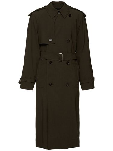 Abrigo Trench De Mezcla De Lana - BURBERRY - Modalova