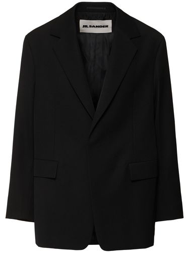 Blazer Monopetto In Gabardina Di Lana - JIL SANDER - Modalova