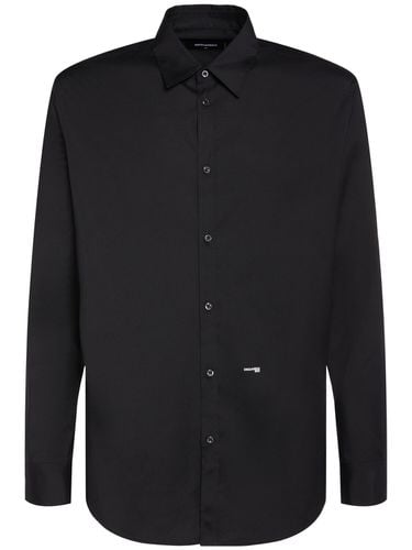 Camicia Relax Dan In Cotone Stretch - DSQUARED2 - Modalova