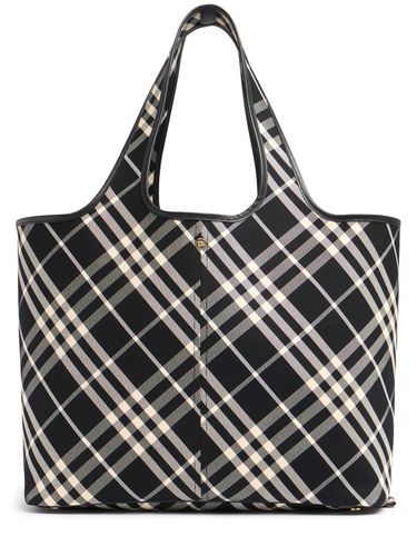 Bolso Tote E/w De Lona - BURBERRY - Modalova