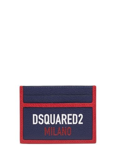 Billetera De Piel Con Logo - DSQUARED2 - Modalova