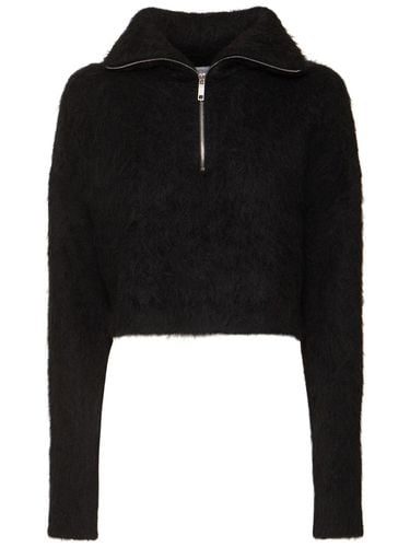 Falcone Fluffy Alpaca Blend Zip Sweater - SPORTMAX - Modalova