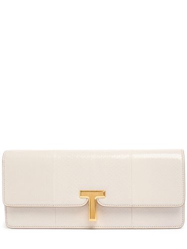 Shiny Snakeskin Clutch - TOM FORD - Modalova