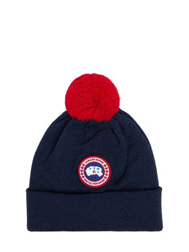 Gorro Beanie De Lana Con Pompón - CANADA GOOSE - Modalova