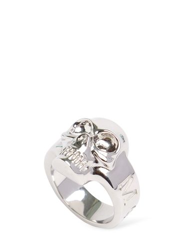 Anello Skull In Ottone - ALEXANDER MCQUEEN - Modalova