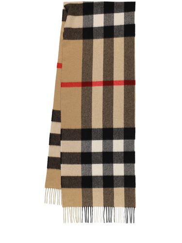 Sciarpa In Cashmere Mega Check - BURBERRY - Modalova