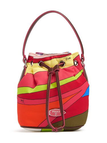 Borsa Bucket Piccola In Nylon Con Coulisse - PUCCI - Modalova