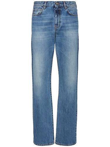 Jeans De Denim Lavados A La Piedra - VERSACE - Modalova