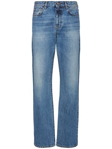 Jeans In Denim Stonewashed - VERSACE - Modalova