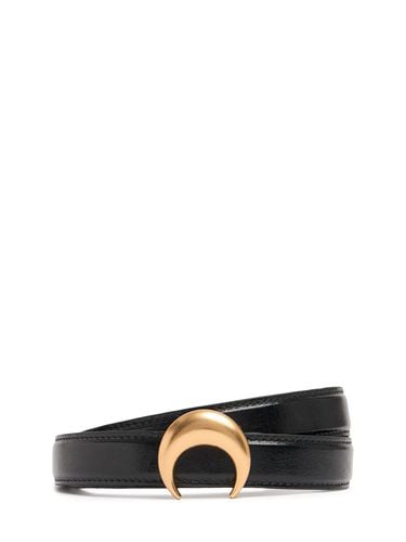 Mm Moon Leather Buckle Belt - MARINE SERRE - Modalova