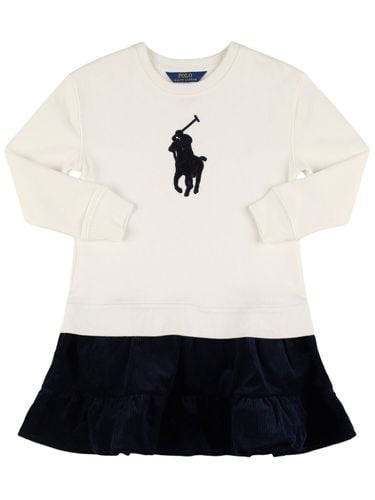 Vestido De Jersey De Algodón Con Logo - POLO RALPH LAUREN - Modalova