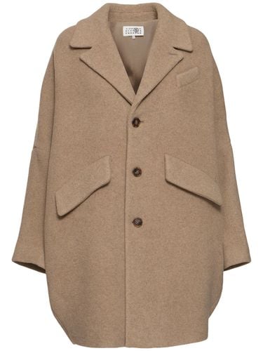 Cappotto In Feltro Di Misto Lana - MM6 MAISON MARGIELA - Modalova