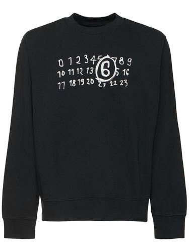 Glow-in-the-dark Logo Sweatshirt - MM6 MAISON MARGIELA - Modalova