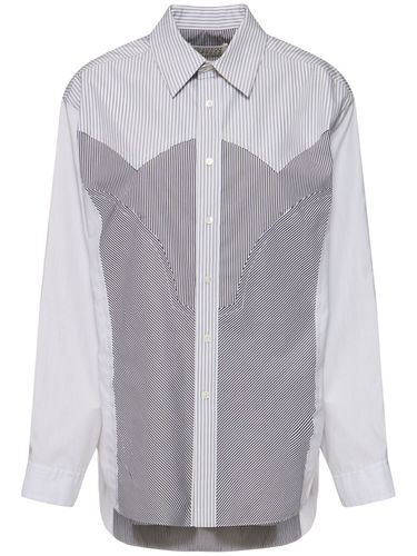 Camicia A Righe In Popeline - MAISON MARGIELA - Modalova