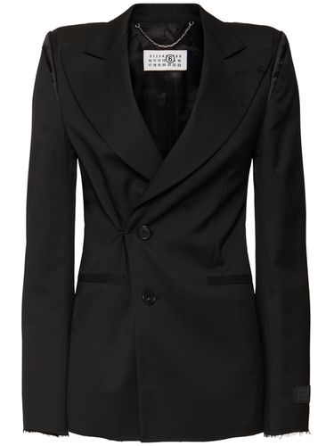 Blazer Aus Viskosegemisch - MM6 MAISON MARGIELA - Modalova