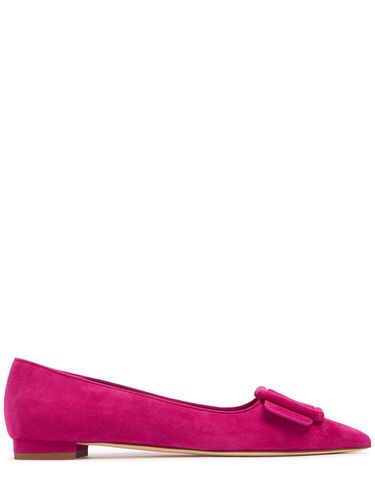 Mm Maysale Suede Flats - MANOLO BLAHNIK - Modalova