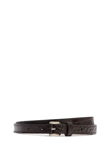 Carolyn Embossed Leather Belt - MICHAEL KORS COLLECTION - Modalova