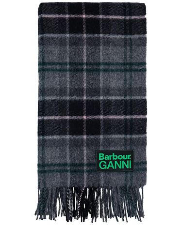 Barbour X Ganni Wool Tartan Scarf - BARBOUR - Modalova