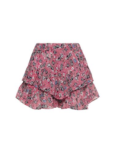 Minifalda De Algodón Estampado - MARANT ETOILE - Modalova